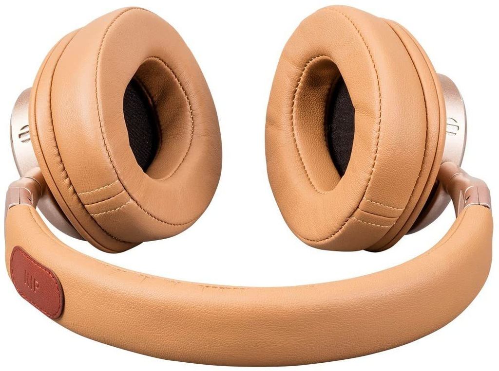 Monoprice Champagne with Tan Color Over-Ear Headphones.jpg