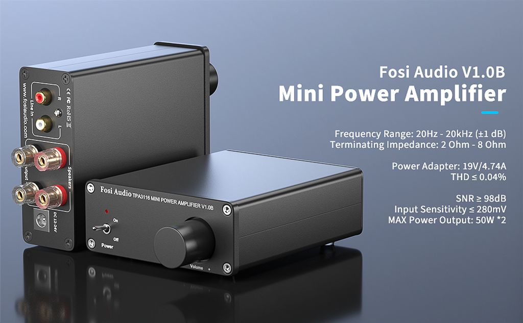 Fosi Audio V1.0B TPA3116 Mini Power Amplifier TechX Malaysia Home