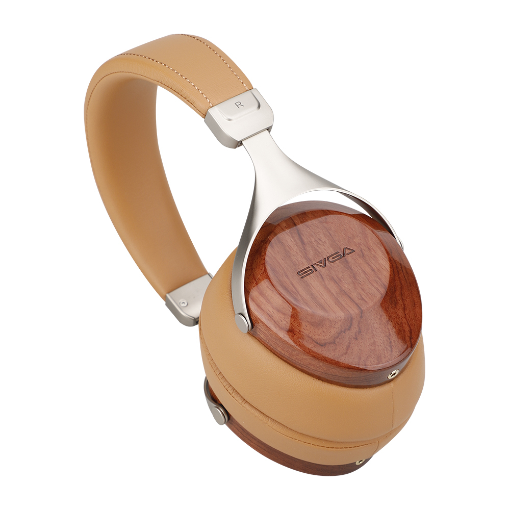 Sivga Robin SV021 Closed-Back Over-Ear Solid Wood HiFi Headphones Rosewood Brown 4