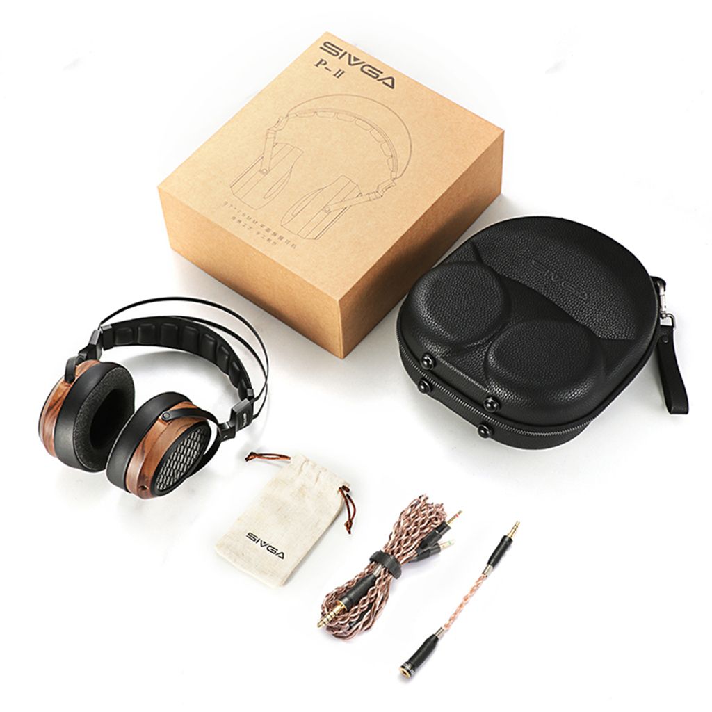 Sivga P-II Planar Magnetic Open-Back Over-Ear Walnut Wood HiFi Headphones 9