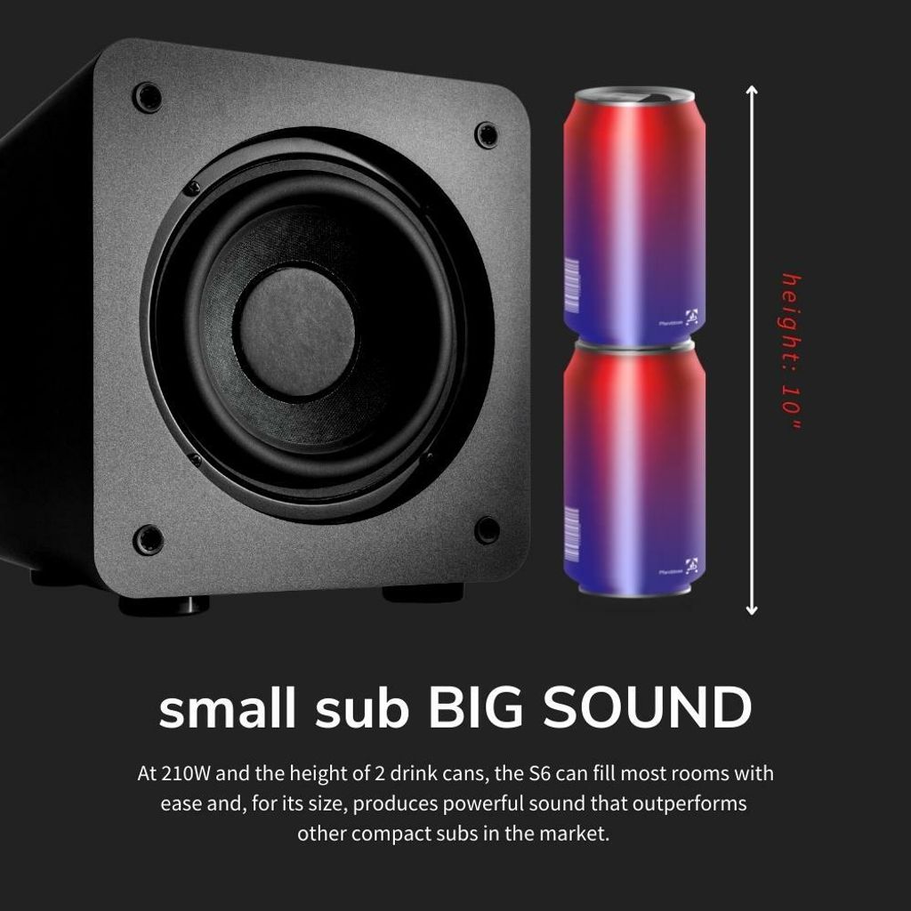 Audioengine S6 Powered Subwoofer 4