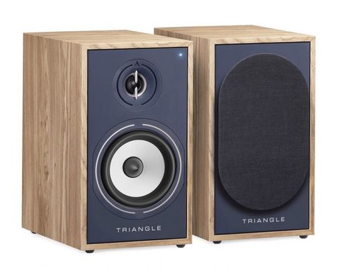 Triangle Borea BR02 BT Wireless Bookshelf Speakers Light Oak Blue