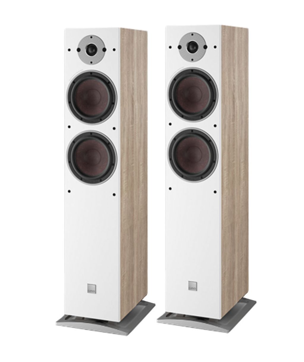 Dali Oberon 7C Light Oak Active Floorstanding Speakers