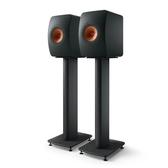 KEF S2 Steel Plates Fillable Aluminium Tube Speaker Stand