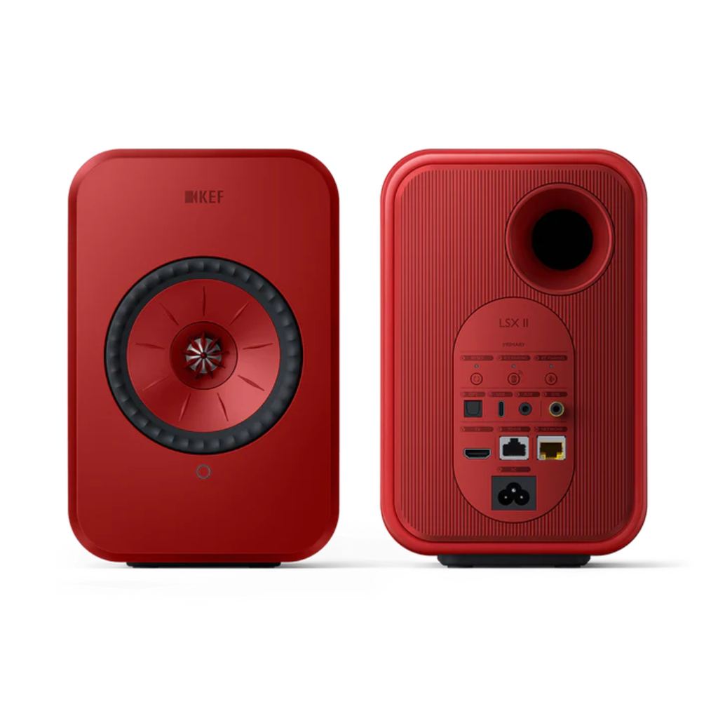 KEF LSX II red