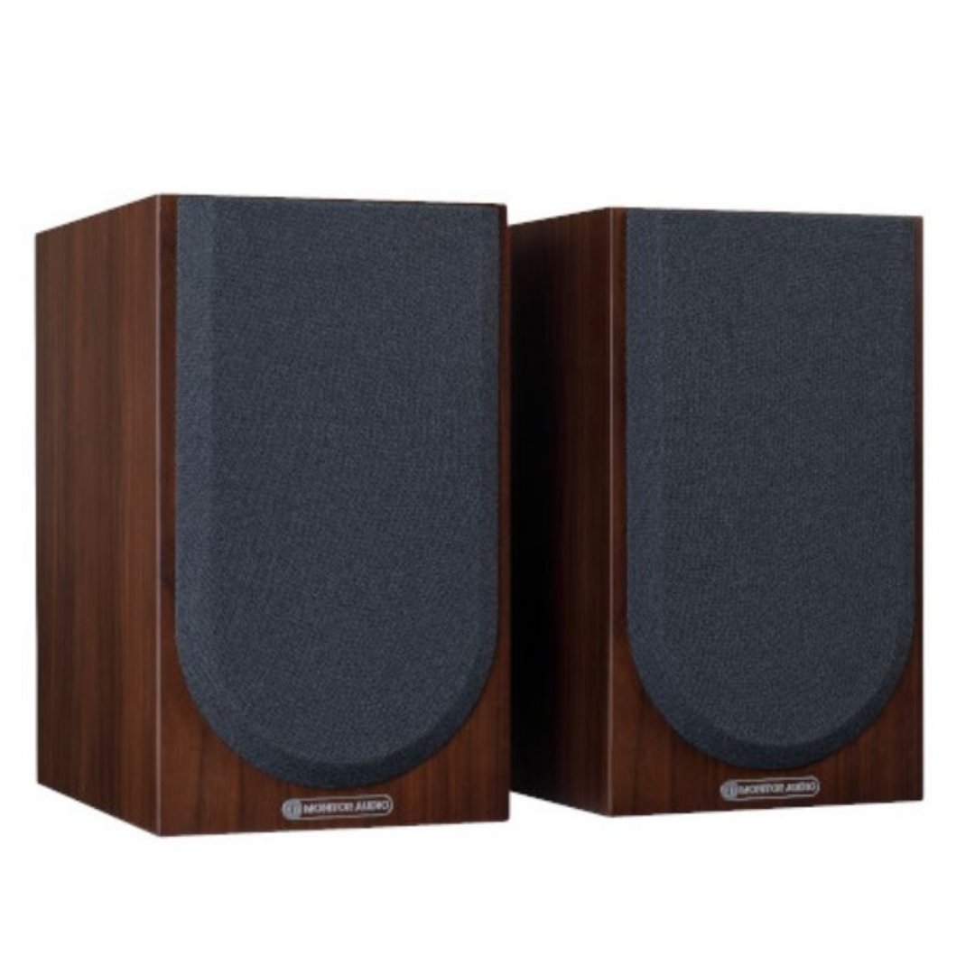 Monitor Audio Silver 50 7G Bookshelf Speaker-SIDEGRILLWALNUT