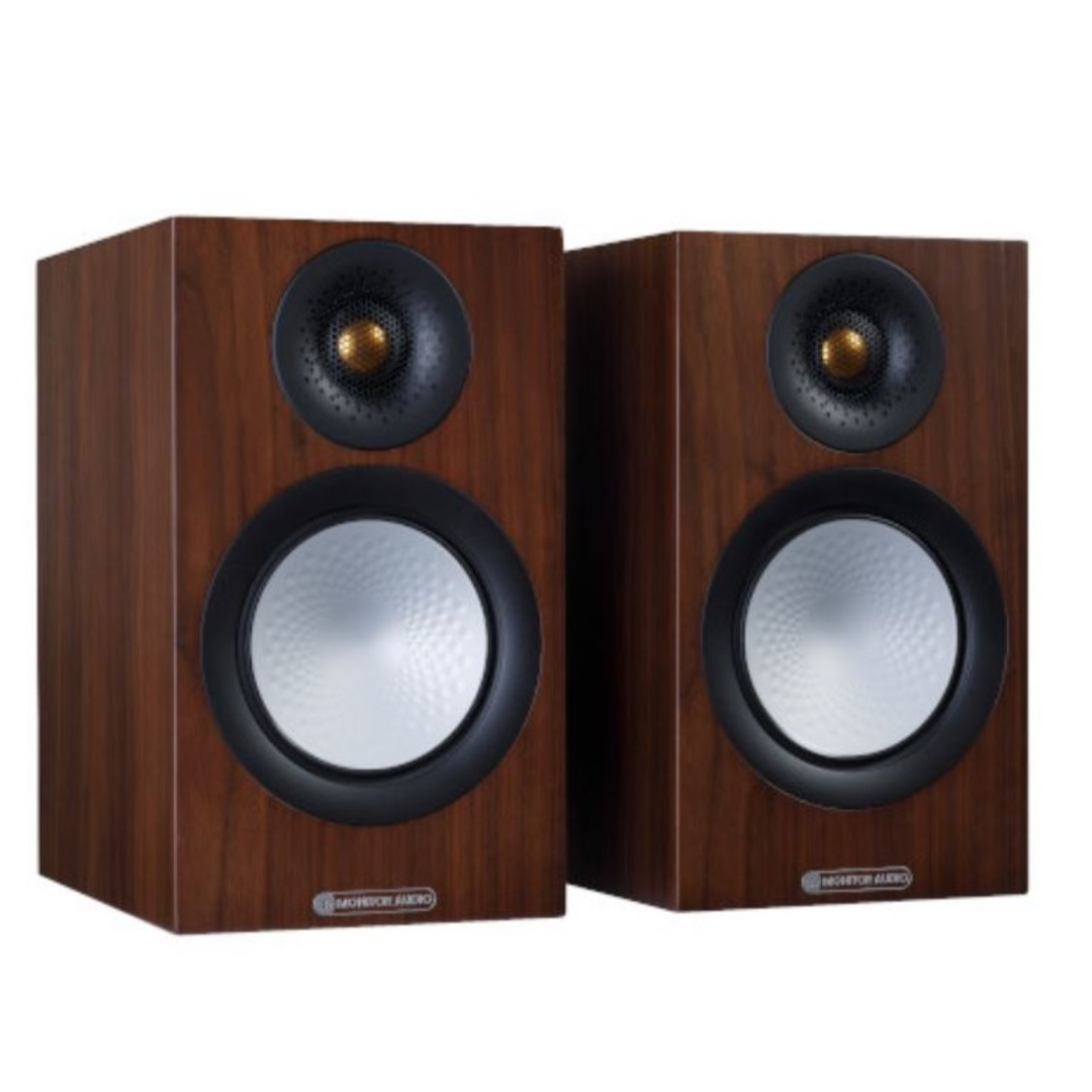 Monitor Audio Silver 50 7G Bookshelf Speaker-SIDEWALNUT