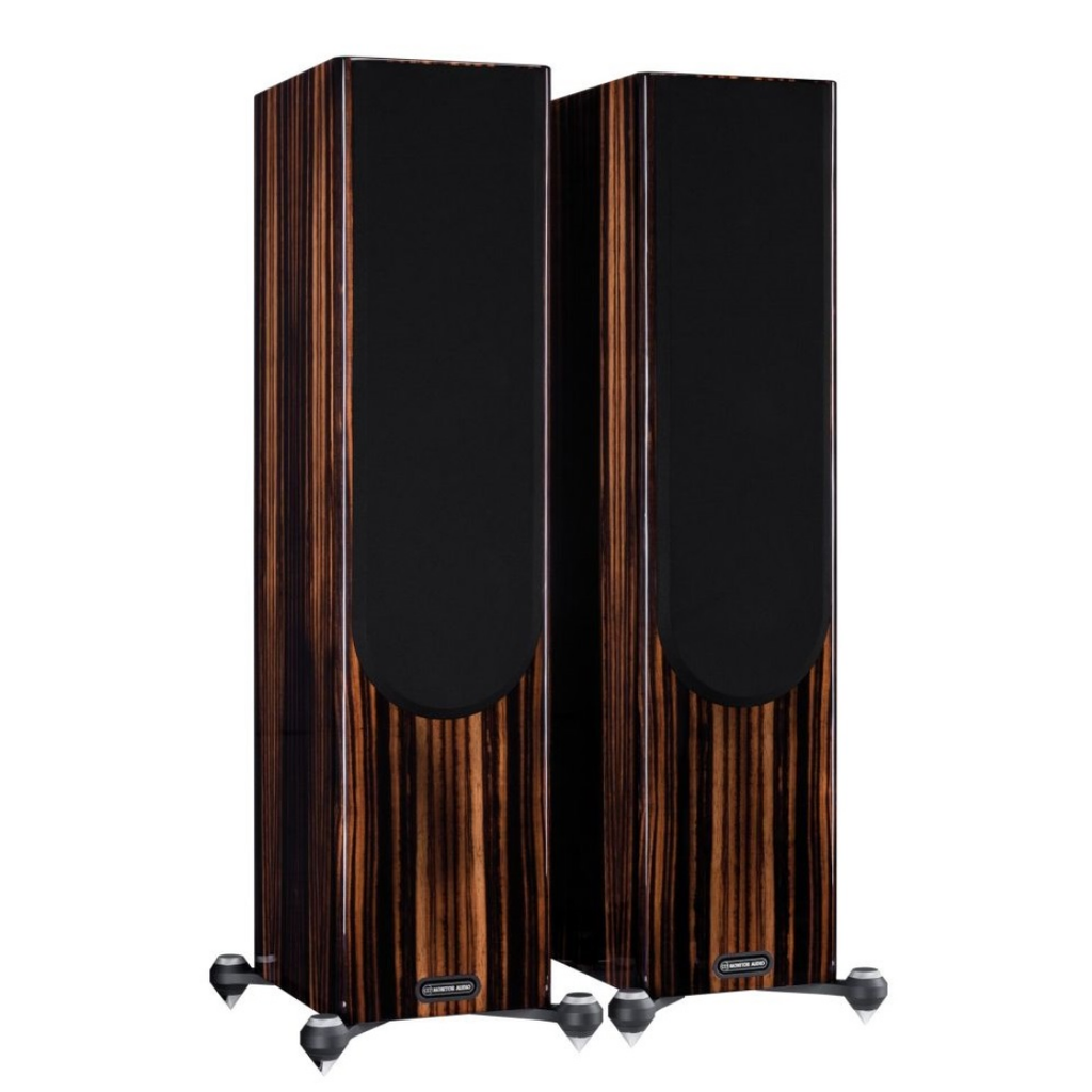 Monitor Audio Gold 300 5G Floorstanding Speaker-SIDEGRILLWALNUT