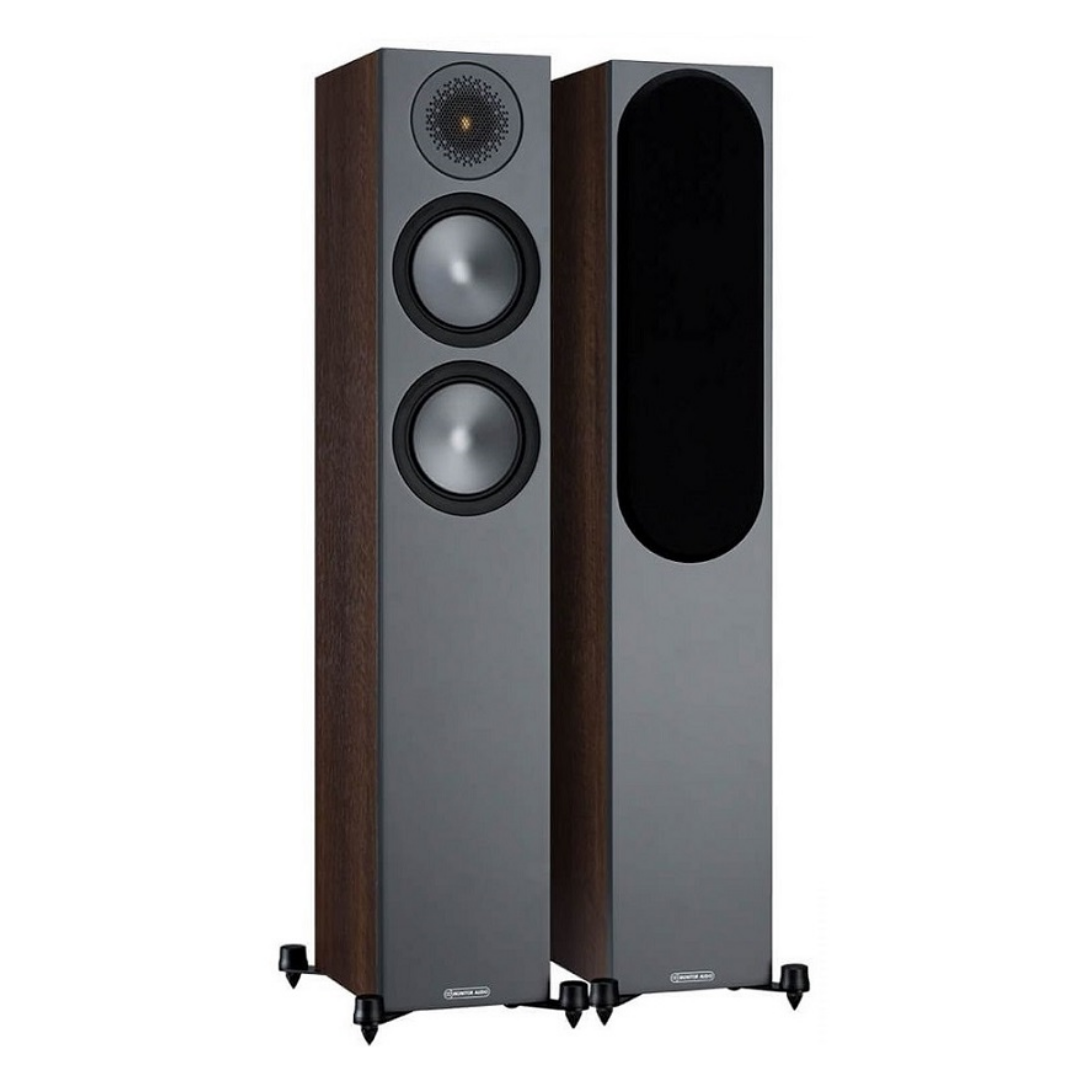 Monitor Audio Bronze 200 6G Floorstanding Speaker-SIDEGRILLWALNUT