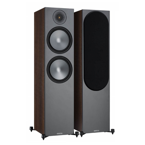 Monitor Audio Bronze 500 6G Floorstanding Speaker-SIDEGRILLWALNUT