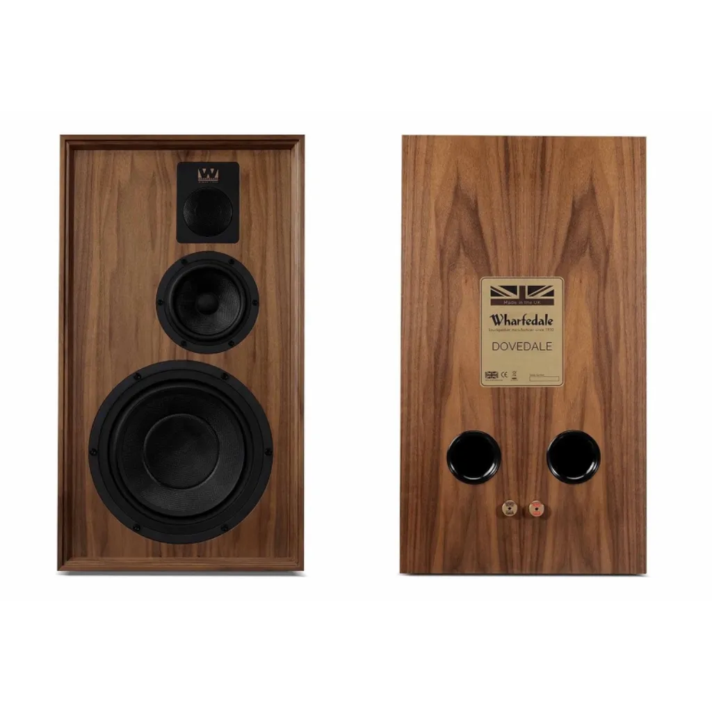 Wharfedale Dovedale 90th Anniversary Bookshelf Speakers With Stands (2)
