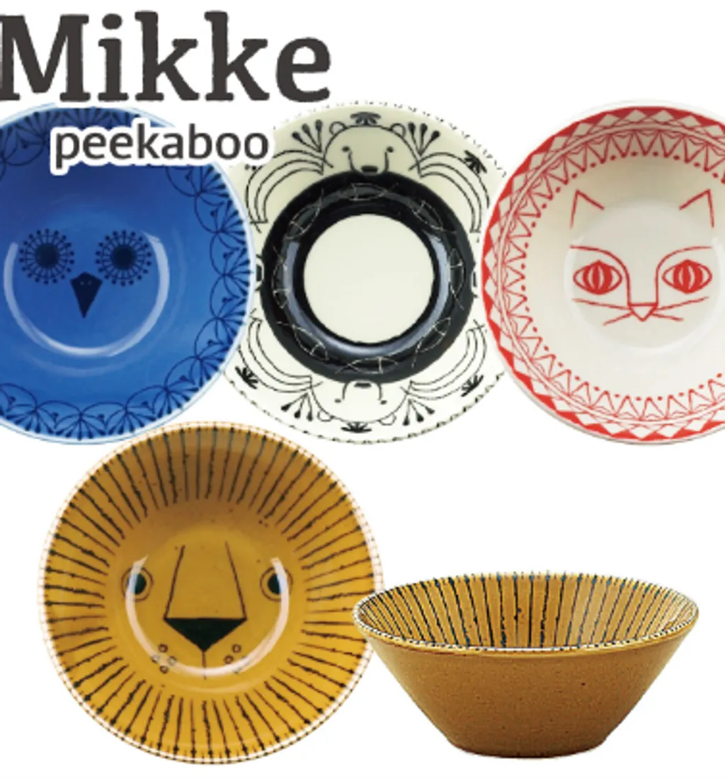 日本製美濃燒mikke 北歐風格動物碗缽4款11cm 浣熊の森道具社食器 選物 生活