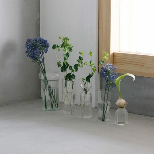 日本直送回收玻璃手工環保花瓶花器2款球根植物專用– 浣熊の森道具社