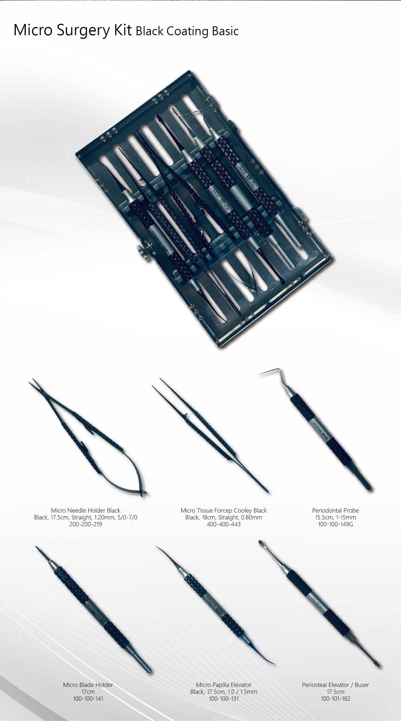 Microsurgery Basic Black Kit content-06