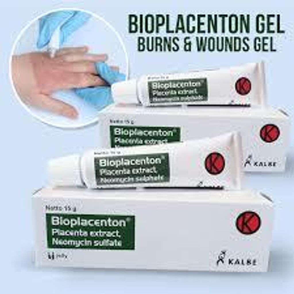 BIOPLACENTON Neomycin sulfate GEL 15gr for burns, wound infections Free Express Shipping
