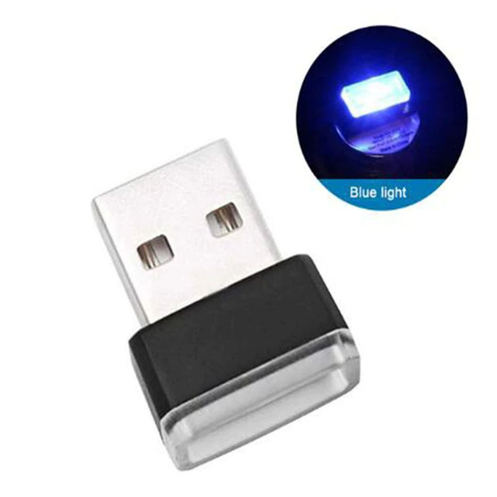 Mini USB Light LED Modeling Car Ambient Light Neon Interior Light Car Jewelry (7 kinds of light colors) CM4