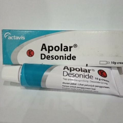 APOLAR desonide 0.5 mg Cream 10gr for contact dermatitis, itching FREE SHIPPING
