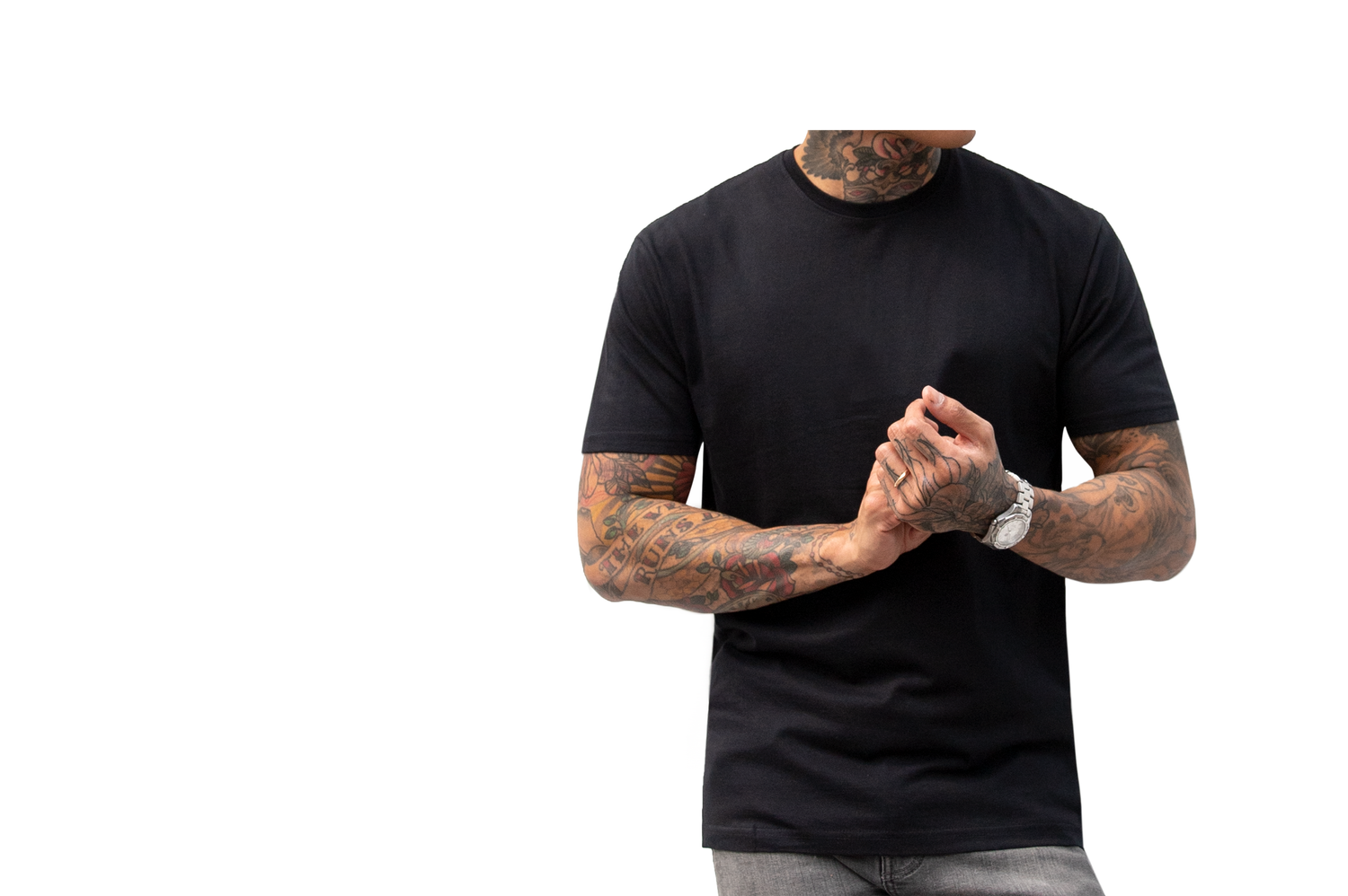 Second Skin Black T-Shirts | 