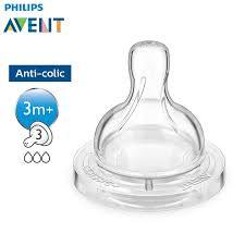 PHILIPS AVENT CLASSIC SILICONE TEATS 3M+ 3 HOLES (1 PACK X 2'S).jpg