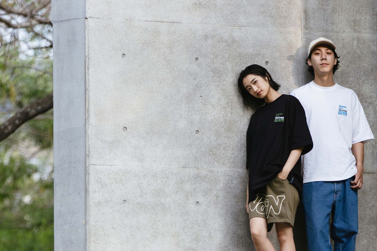 WODEN 2023 Spring & Summer Stitching Font tee
