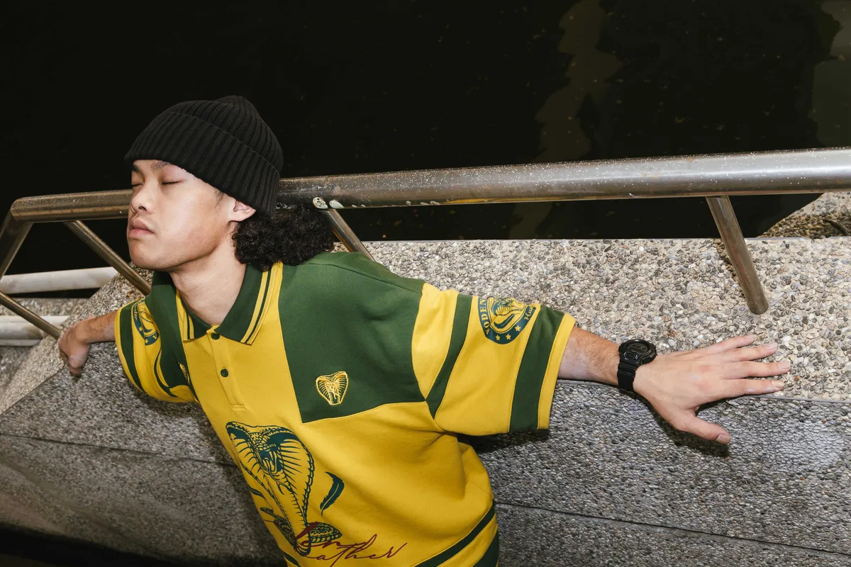 WODEN 2023 Spring & Summer Patchwork Cobra Polo shirt