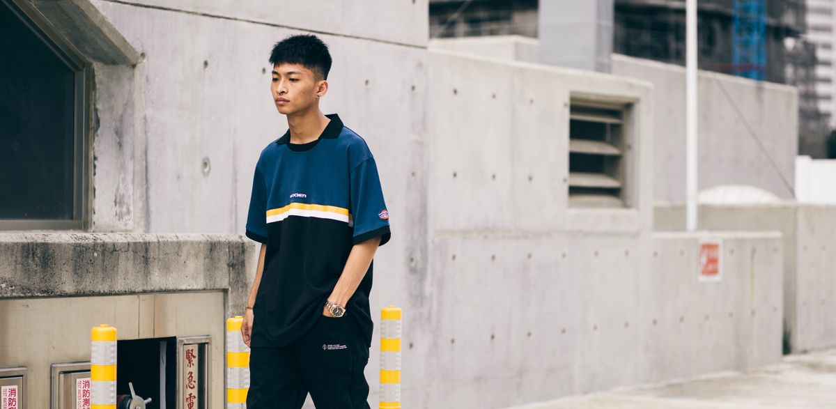 WODEN 2019 S/S Patchwork Lapel Polo Shirt 翻領polo衫