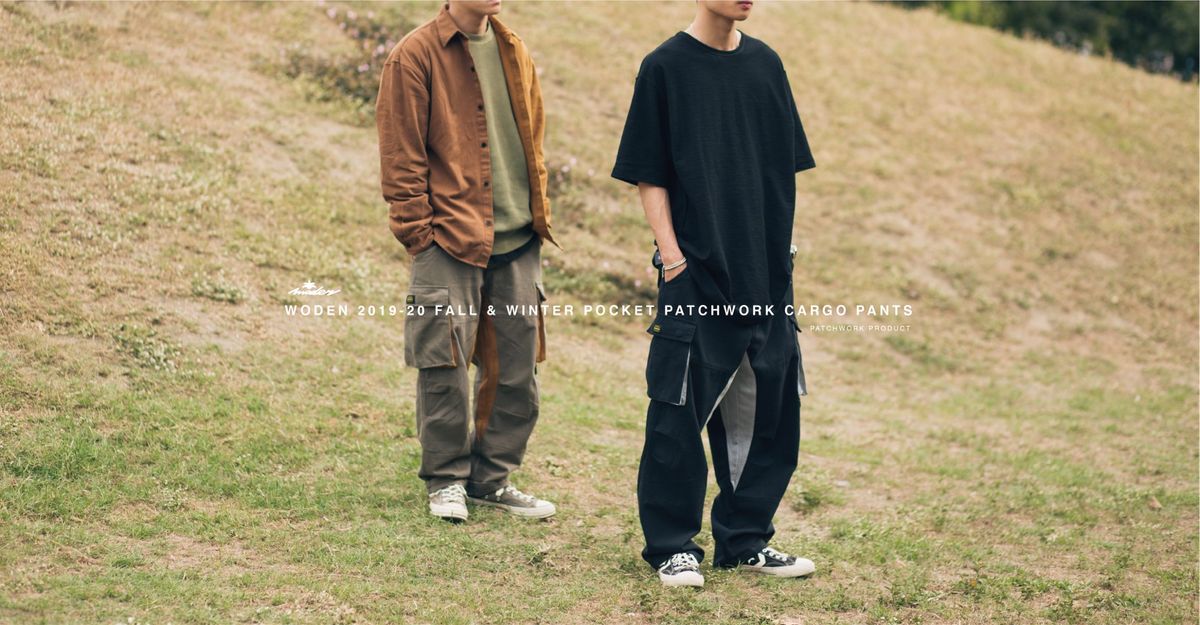 WODEN 2019-20 Pocket Patchwork Cargo Pants