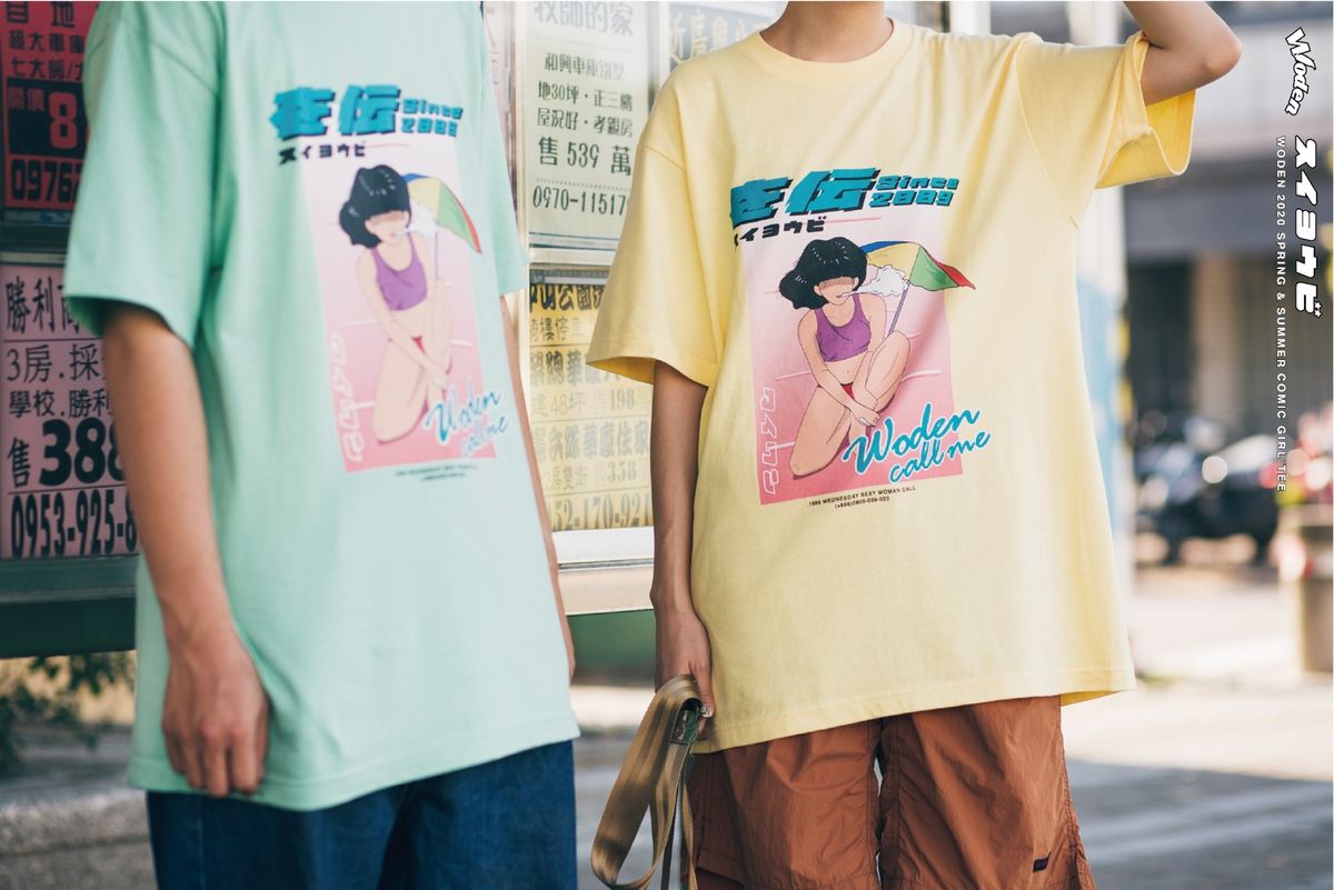 WODEN 2020 SPRING & SUMMER Comic girl tee