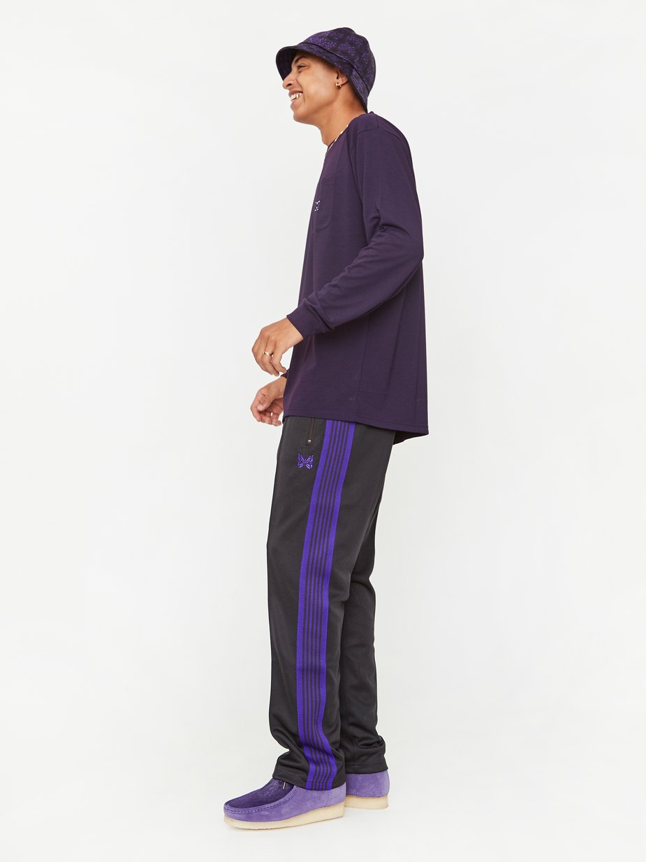 NEEDLES TRACK PANT POLY SMOOTH 黑紫最後一件– WODEN