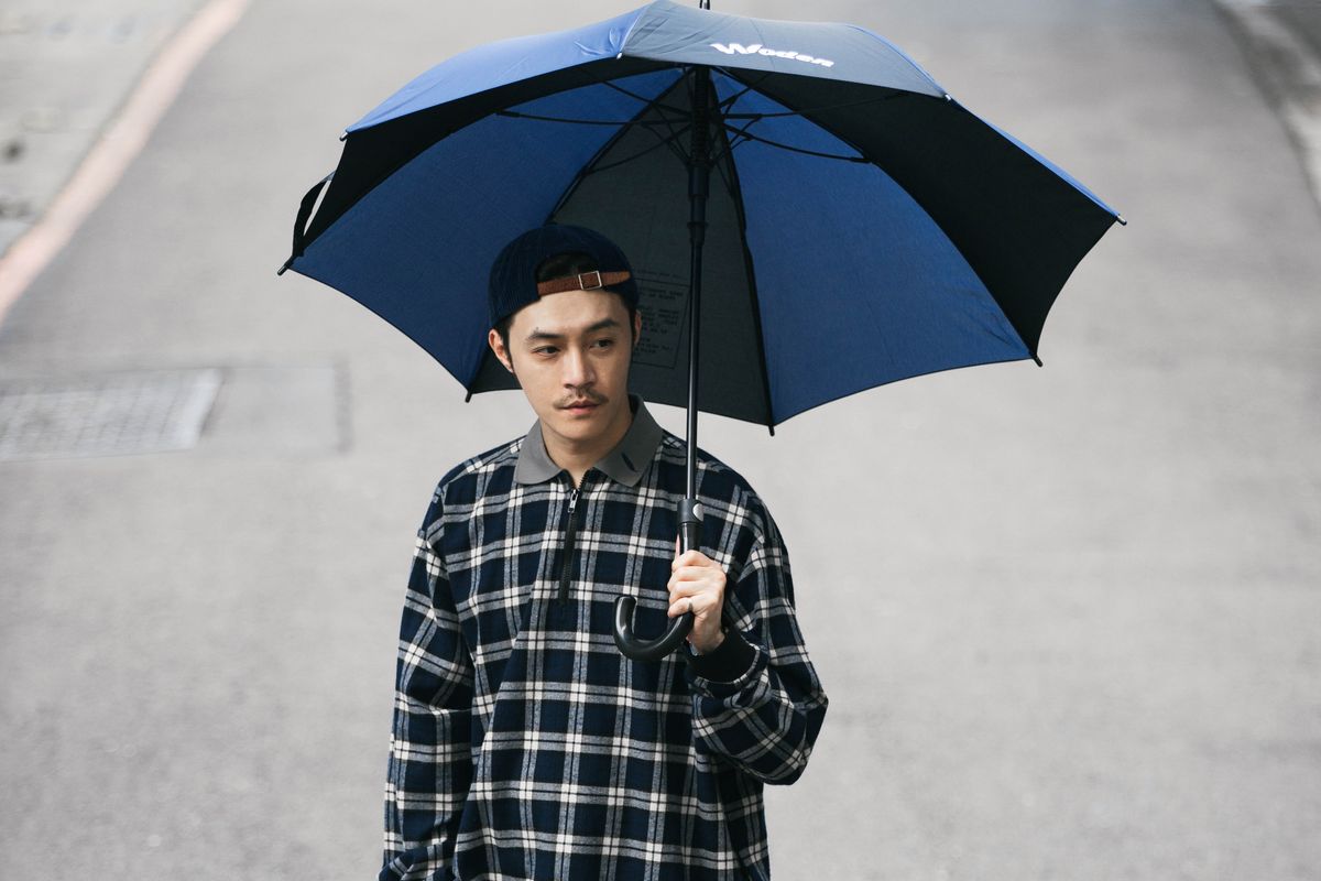 WODEN 2022 Fall & Winter Patchwork Logo Umbrella