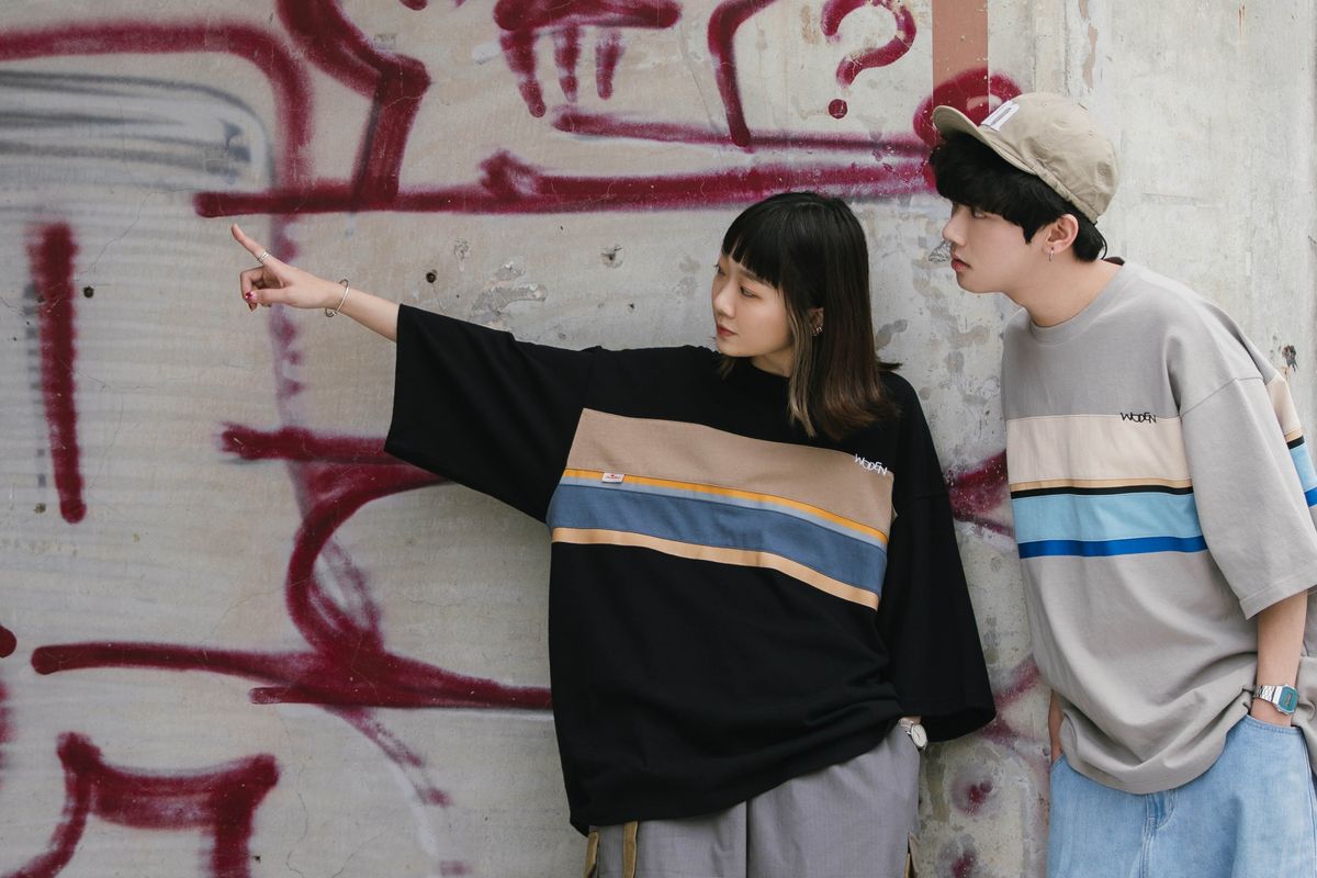 WODEN 2022 Spring & Summer Gradient Patch Tee
