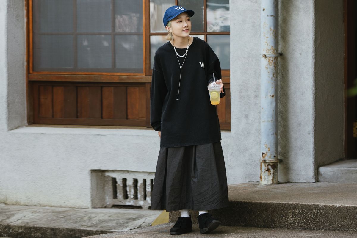 WODEN 2023 Fall & Winter Wash Denim L/S tee