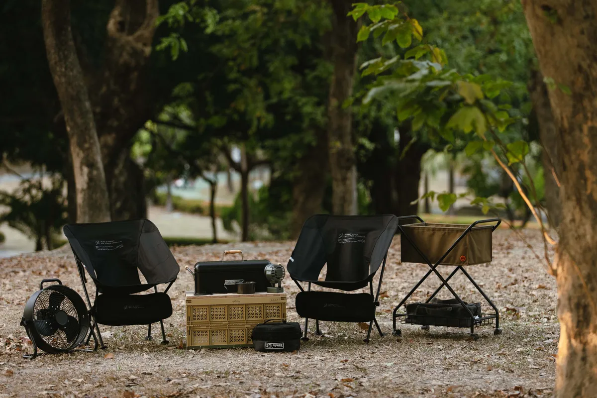 WODEN 2022 Fall & Winter All Black Camping Chair