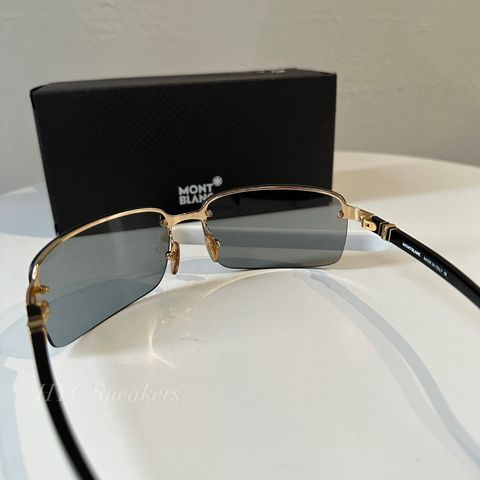 MONTBLANC 橢圓形合金霸氣黑金框土豪墨鏡造型鏡框眼鏡(Z1339) – HYC 