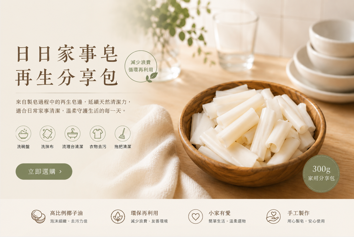 那些被留下的皂邊，其實還能好好清潔生活
