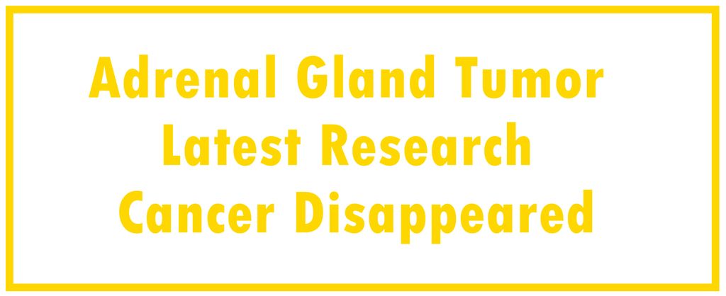 Adrenal Gland Tumor: Latest Research | Cancer Disappeared