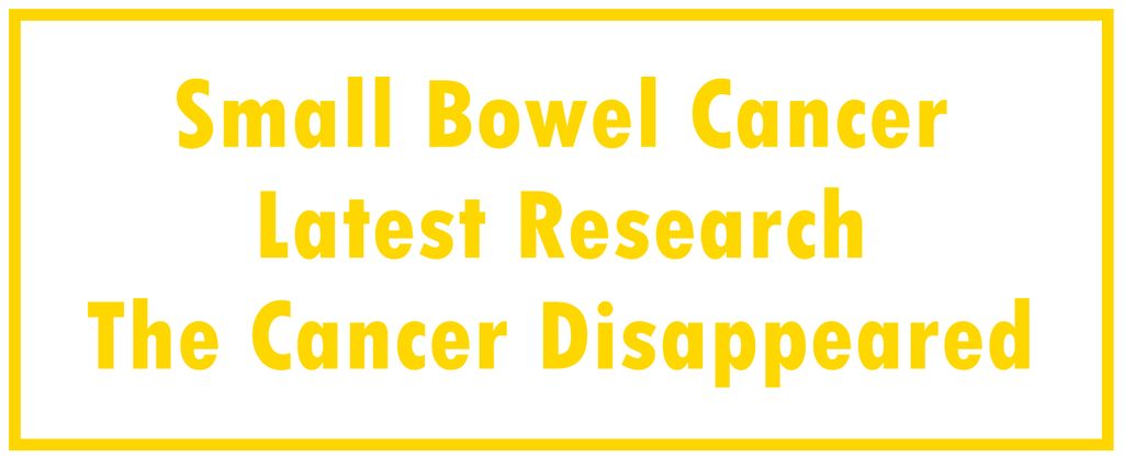Small Bowel Cancer: Latest Research | The Cancer Disappeared