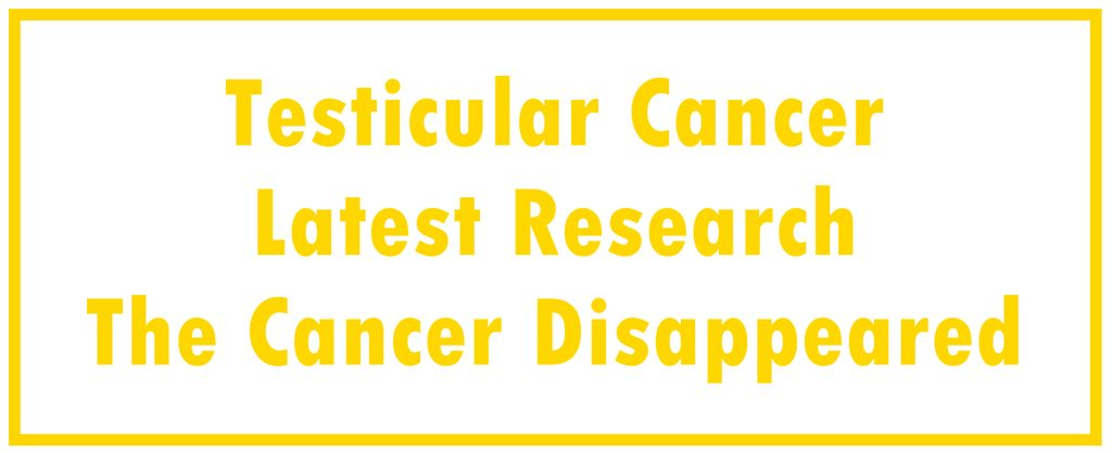 Testicular Cancer: Latest Research | The Cancer Disappeared