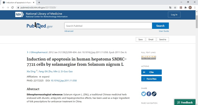 03_Solanum nigrumL_8_01.jpgからのソラマルジンによるヒト肝癌SMMC-7721細胞のアポトーシスの誘導