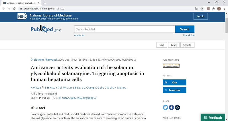 01_ Pagsusuri sa aktibidad ng anticancer ng solanum glycoalkaloid solamargine na Pag-trigger ng apoptosis sa mga tao na hepatoma cells_8_01.jpg