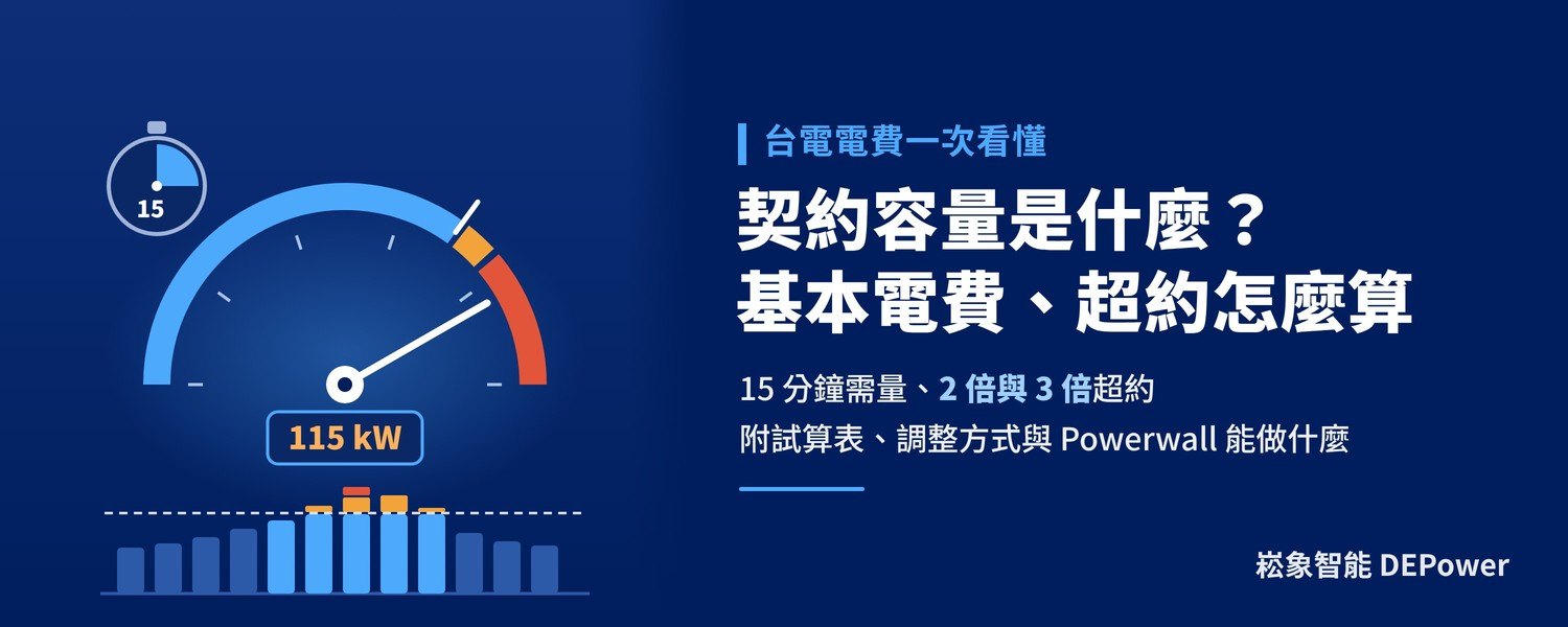 契約容量是什麼？台電基本電費、超約怎麼算、怎麼調整（2026）