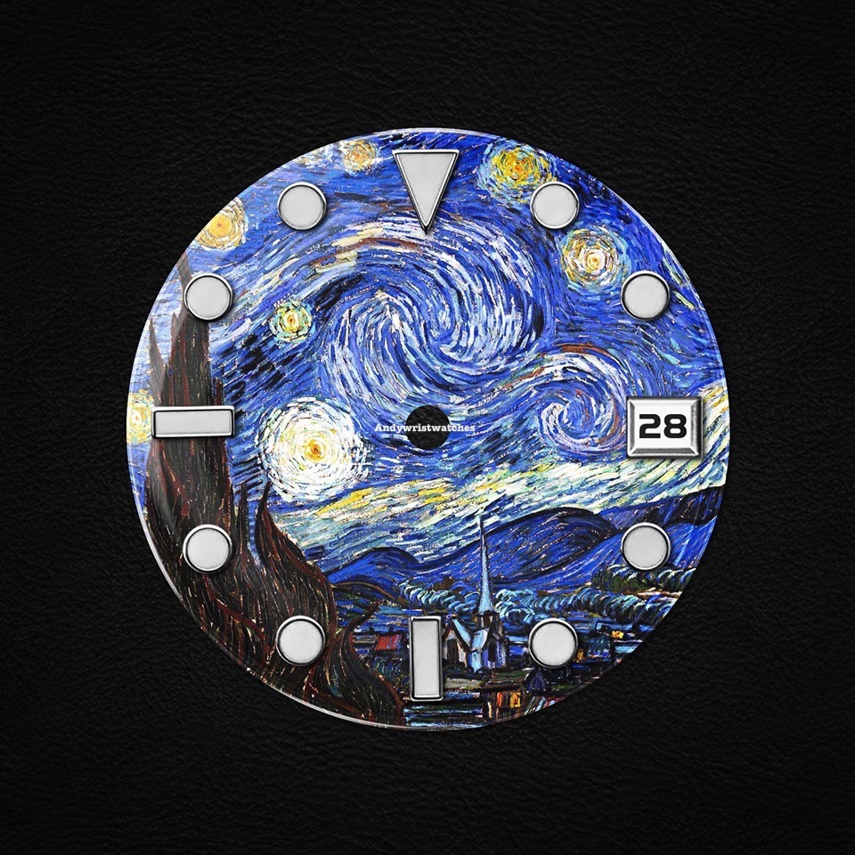 Starry Night (Date) – andywristwatches \u0026 s-he earrings