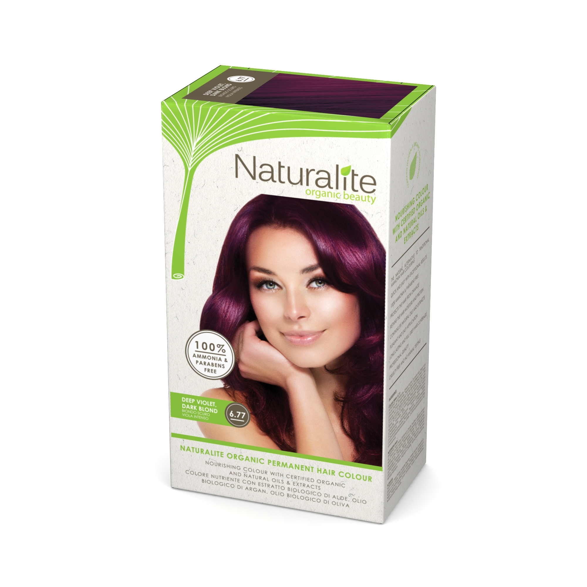6 77 Deep Violet Dark Blond Naturalite Organic Beauty Permanent Hair Colours Hair Dye