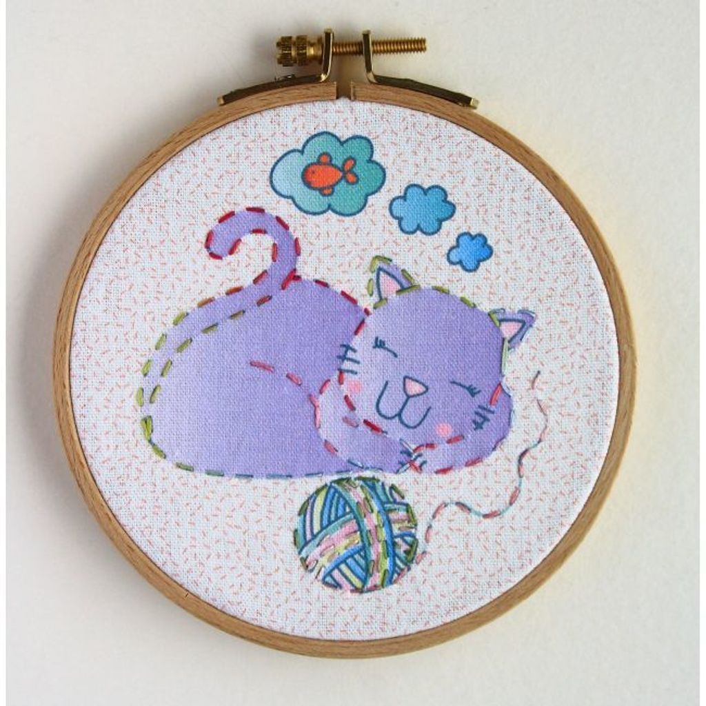 Cat Embroidery Kit