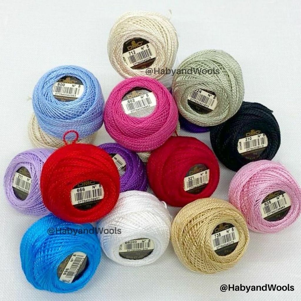 DMC Pearl Cotton No.5 Embroidery Thread Various Colours 