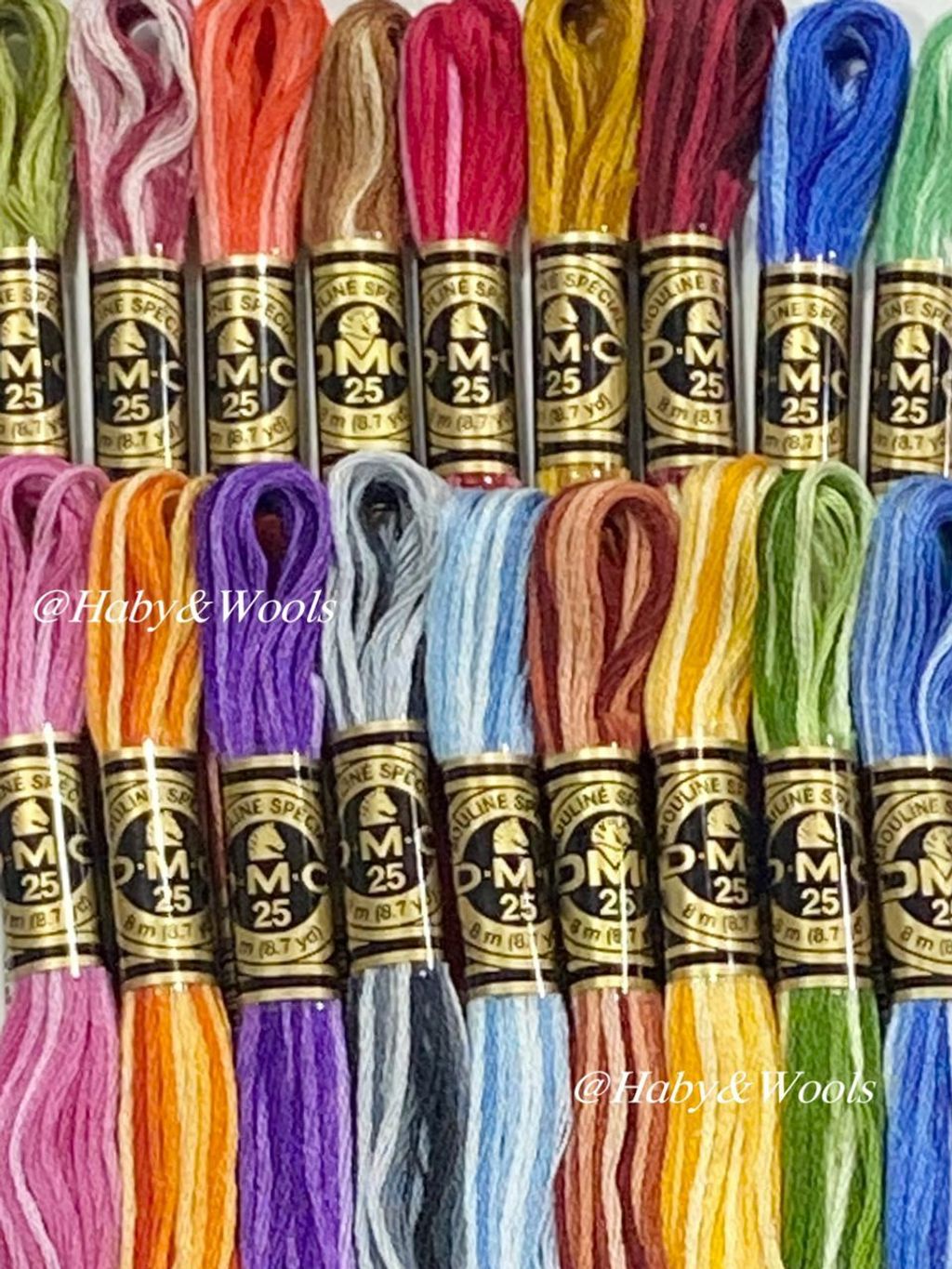 DMC Variegated Embroidery Floss Stranded Mouline Cotton Special 25 Art 117  Six Stranded Cotton Thread Cross Stitch Floss 