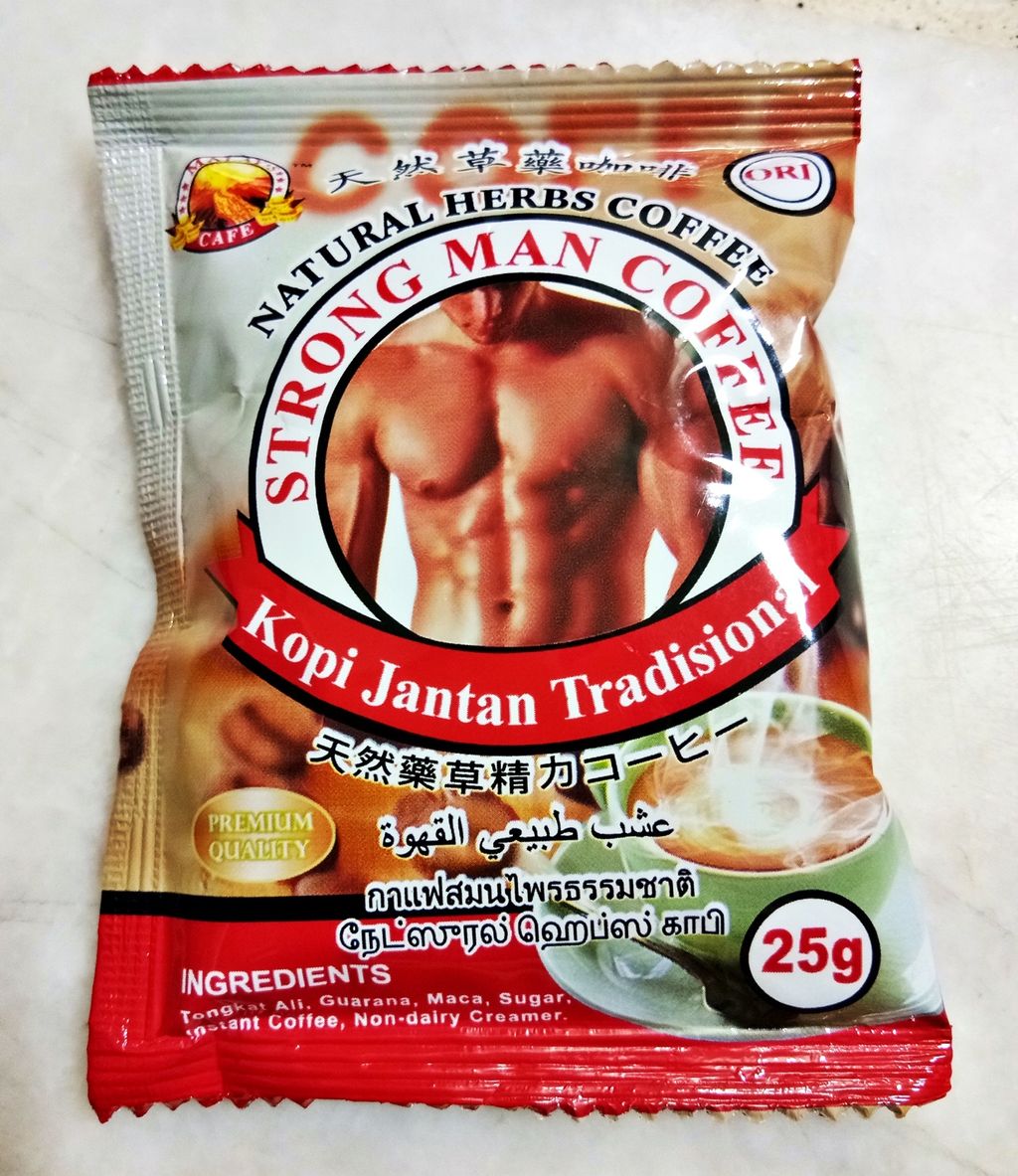 20x Strongman Coffee Natural Herbs With Tongkat Ali For Male Sexual Wellness 25g Per Sachets Byondrich Store