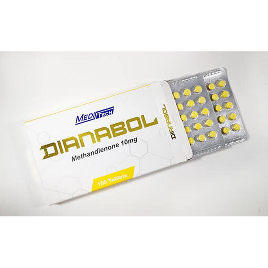 MEDITECH DIANABOL Methandienone 10mg (100 tablets) For Muscle Weight Gain Extra Strength