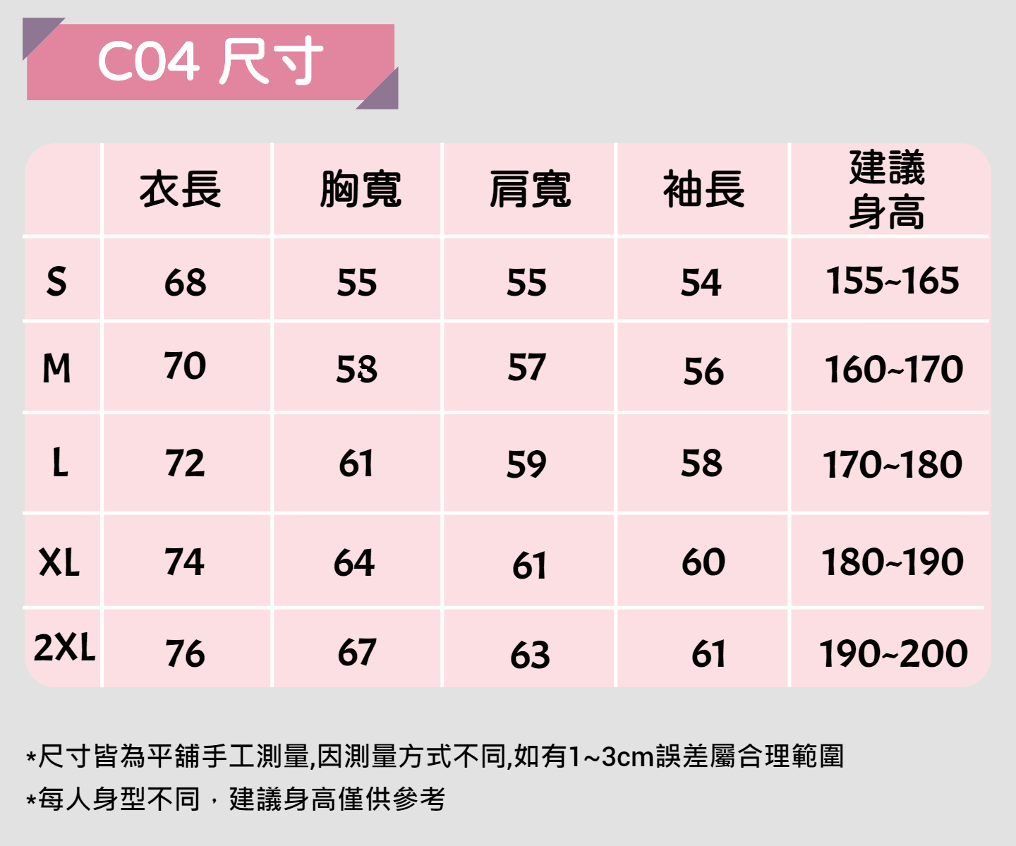 C04尺寸