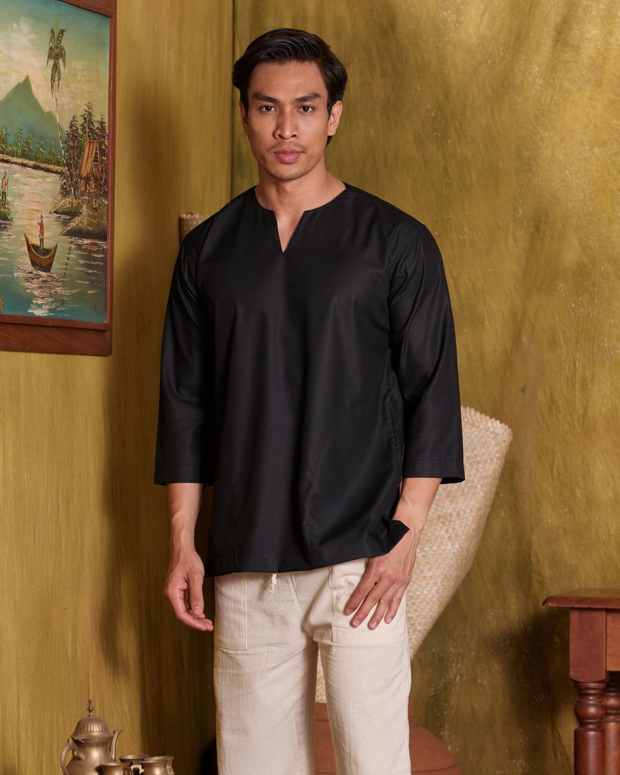 iamfamous.my |  - KURTA FAHMI V NECK 3/4 SLEEVES